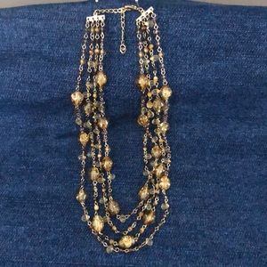 Anne Klein Amber multi-strand necklace